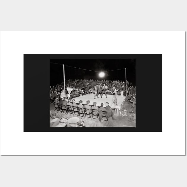 Boxing Match, 1919. Vintage Photo Wall Art by historyphoto